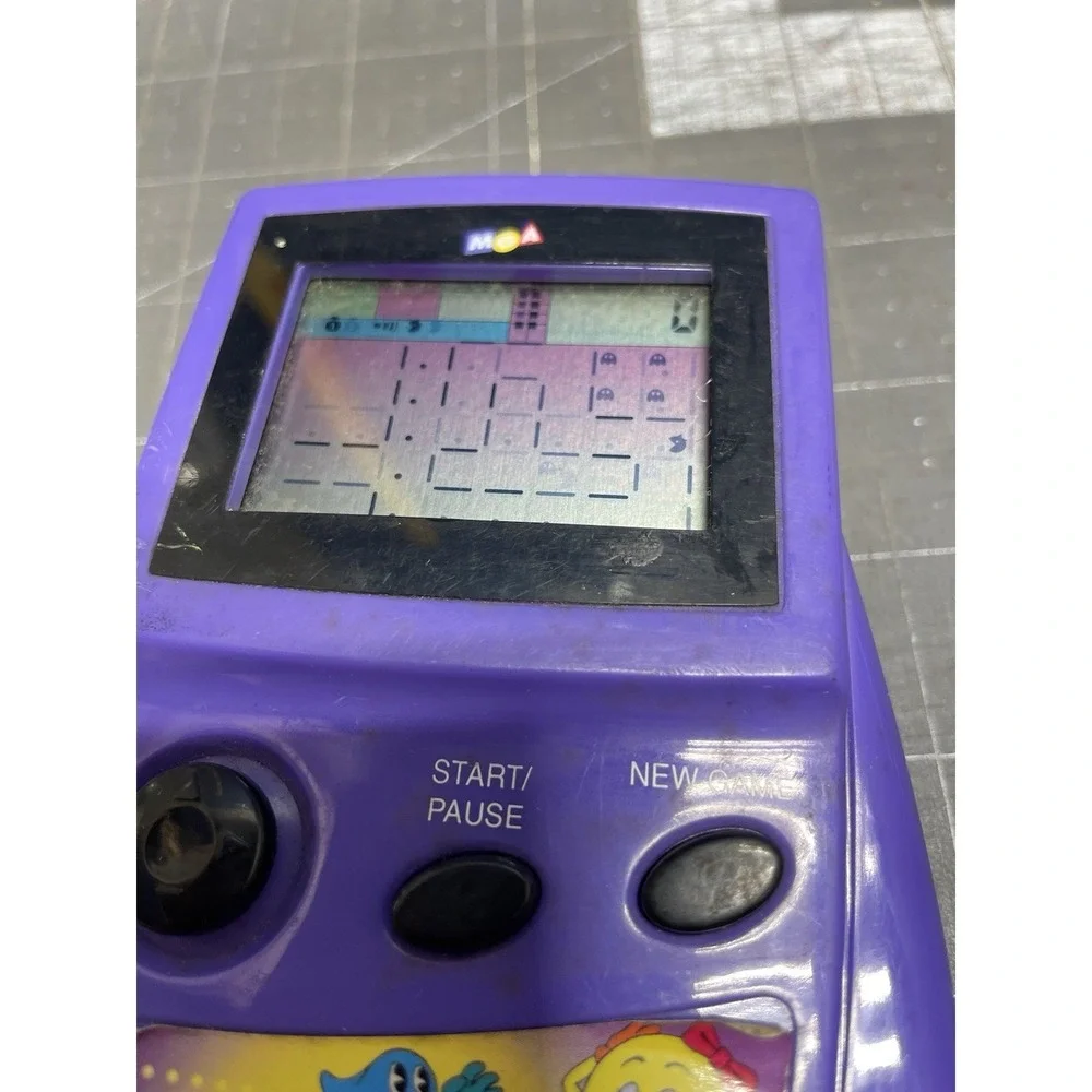2001 Namco Ms. Pac-Man Electronic Handheld Game MGA Entertainment